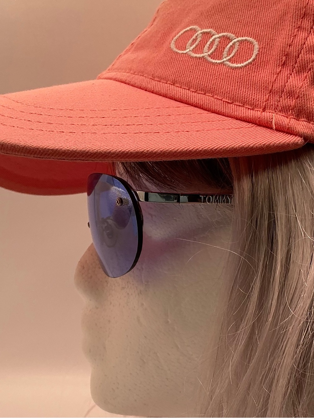 Rare 🇺🇸 Tommy Hilfiger Vintage Aviator Sunglasses With Blue Lenses - Picture 4 of 16